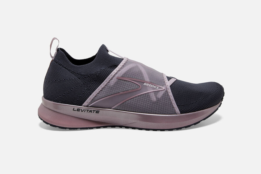 Brooks Levitate 4 Le Road Loopschoenen Dames - Zwart/Roze - 874912AWY